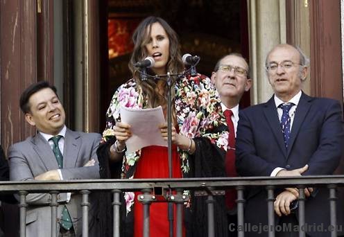 Amaya Valdemoro como pregonera de San Isidro