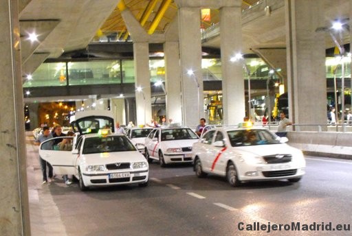 Paradas taxis Barajas T4