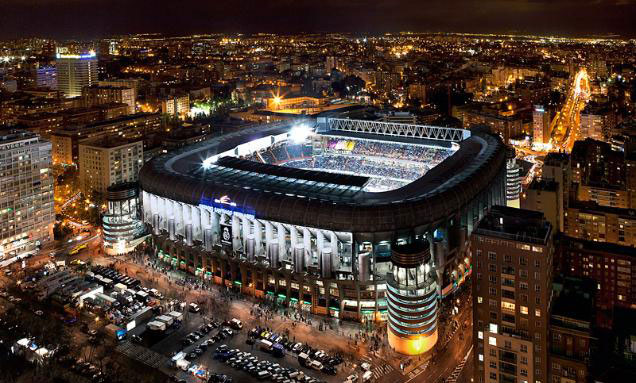 Estadio Santiago Bernabeu Vista Nocturna A rea Gu a Callejero Madrid Estadio Santiago Bernabeu Vista Nocturna A rea Gu a Callejero Madrid
